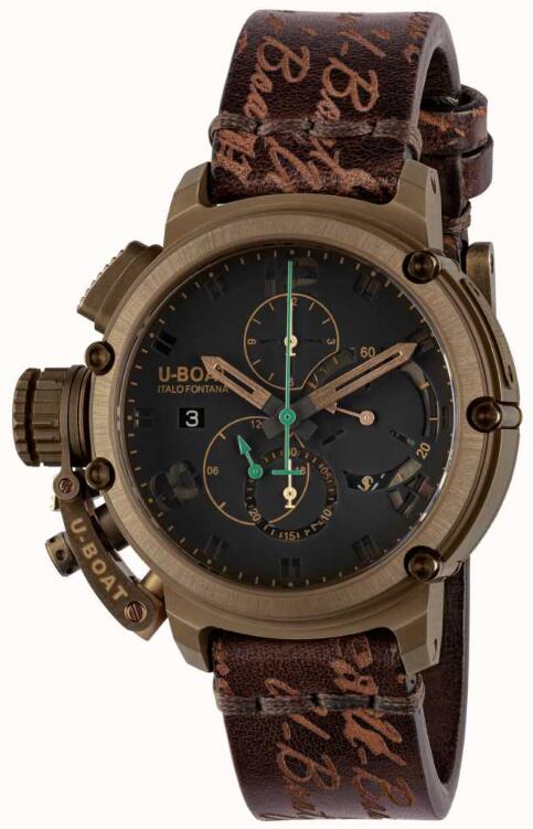 Review Replica U-Boat Chimera Green Chrono Bronze Automatic 8526 watch